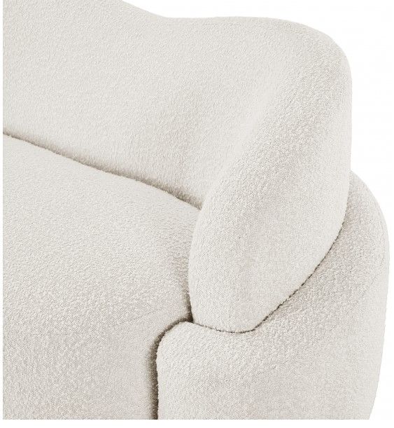Meridian Furniture Principessa Cream Boucle Fabric Loveseat-3