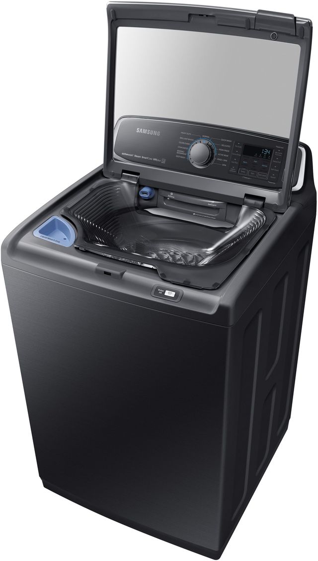 Samsung 5.2 Cu. Ft. Fingerprint Resistant Black Stainless Steel Top Load Washer-4