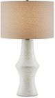 Currey & Company Concerto Natural/Off-White Crackle Table Lamp-0