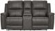 Signature Design by Ashley® Bleckley Anchor Power Reclining Loveseat with Console and Adjustable Headrest-1