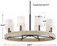 Uttermost® Faiyam Dark Bronze/White Chandelier-2