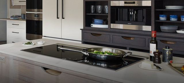 Wolf® 36" Stainless Steel Transitional Induction Cooktop-1