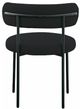 Meridian Furniture Beacon Black Boucle Upholstered Dining Chair-2