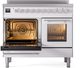 Ilve® Professional Plus II 40" White Pro Style Induction Range-4