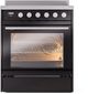 Ilve® Professional Plus II 30" Glossy Black Pro Style Induction Range-2