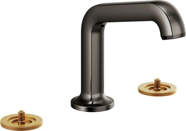 Brizo Kintsu® Brilliance® Black Onyx Widespread Lavatory Faucet with Angled Spout-0