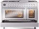 Ilve® Professional Plus II 48" Stainless Steel Pro Style Dual Fuel Range-4