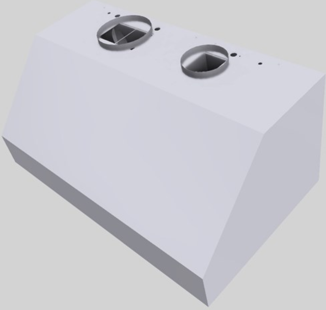 Vent-A-Hood® 42" White Wall Mounted Range Hood-3