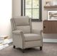 BarcaLounger® Shasta Linen Gray Manual Recliner-1