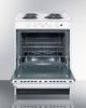 Summit® 24" White Slide-In Electric Range-1