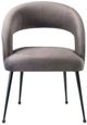 TOV Furniture Rocco Grey Velvet Dining Chair-1