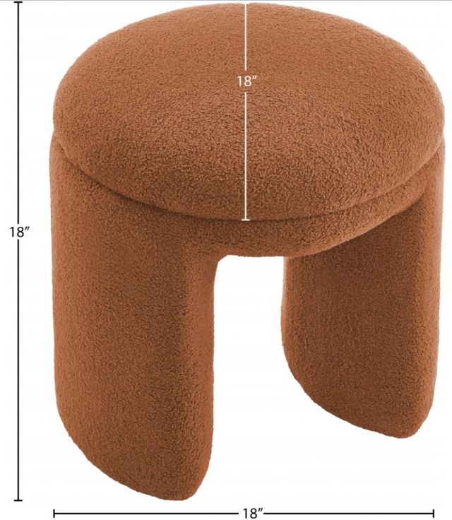 Meridian Furniture Bowen Saddle Ottoman/Stool-2