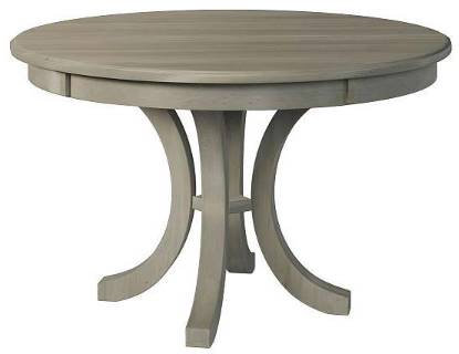 Country View Woodworking Customizable Newcastle Cherry Top 38" Dining Table with 1-Leaf and Brown Maple Base