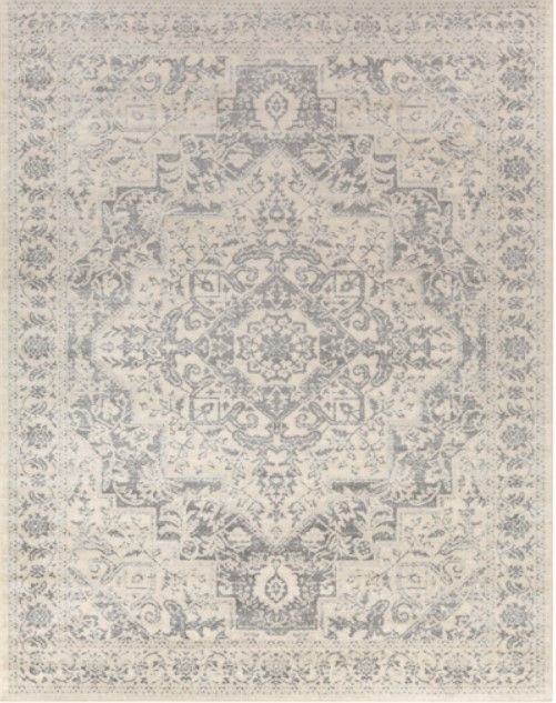 Surya Monaco Gray/Ivory 4'x6' Area Rug-1