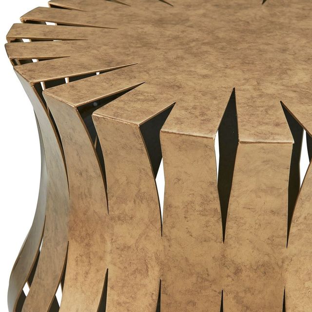 Uttermost® Arida Aged Gold Accent Table-4
