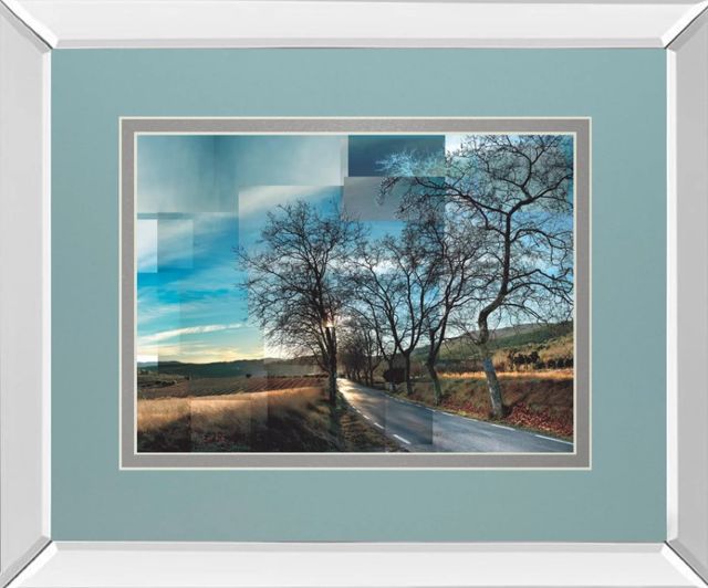 Classy Art Penedes Vineyards By Ventosa, P. Mirror Framed Wall Art-1