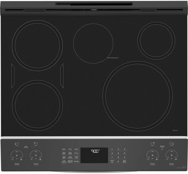 GE Profile™ 30" Fingerprint Resistant Stainless Steel Slide In Induction Range-4