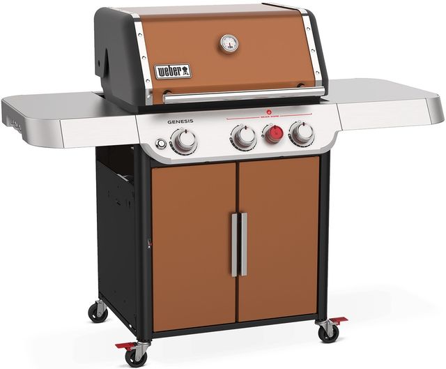 Weber® Genesis3-Burner Copper Freestanding Liquid Propane Gas Grill-1