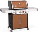 Weber® Genesis3-Burner Copper Freestanding Liquid Propane Gas Grill-1