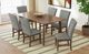 Elements International Santa Barbara 7-Piece Dark Gray/Walnut Rectangular Dining Set-1