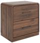 Signature Design by Ashley® Fortlorn Walnut Brown 2-Drawer Nighstand-0