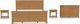 homestyles® Oak Park 4-Piece Brown King Panel Bedroom Set-0
