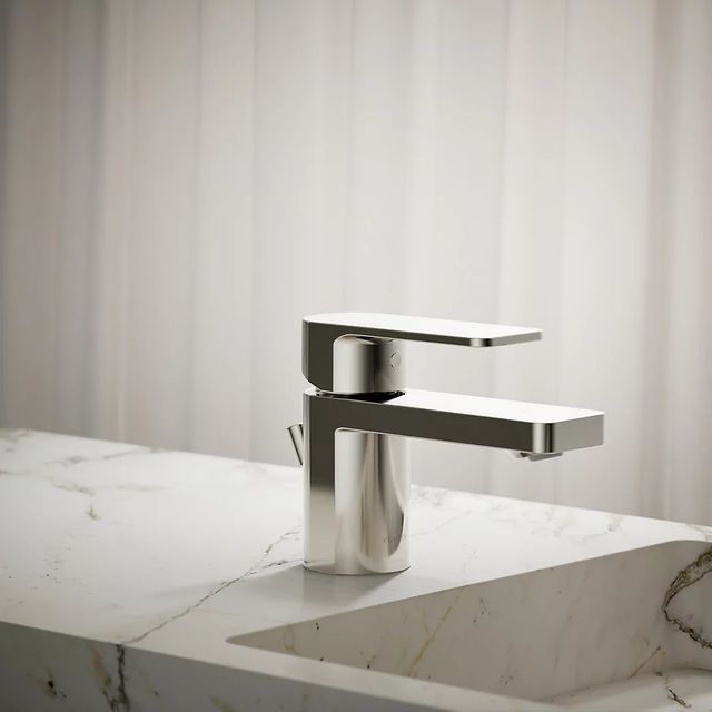 KOHLER® Parallel® Vibrant Polished Nickel 1.0 GM Low Single-Handle Bathroom Sink Faucet-3