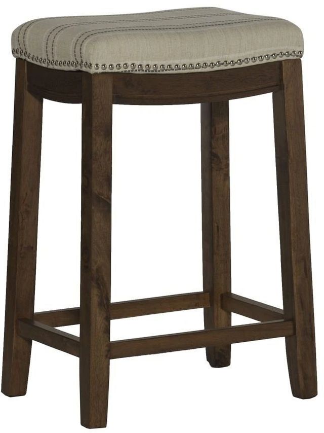 Linon Claridge Brown/Natural Counter Stool-0