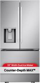 LG 33" 20.2 Cu. Ft. PrintProof® Stainless Steel Counter Depth French Door Refrigerator-3