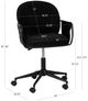 Linon Kamryn Black Office Chair-2