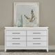 Liberty Furniture Reflections Pearl White/Rhinestone Dresser and Mirror-1