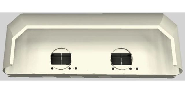 Vent-A-Hood® Designer Series 66" Biscuit Wall Mounted Range Hood-3