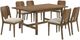 Coaster® Biltmore 7-Piece Beige/Walnut Dining Set-0