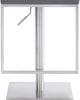 Armen Living Michele Grey Swivel Bar Stool-4
