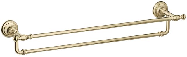 KOHLER® Artifacts® Vibrant French Gold 24" Double Towel Bar-0
