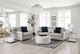 Furniture of America® Chancery Gray Chair and Half-1