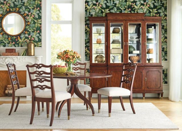American Drew® Addison Bartley Beige/Brown Side Chair-1