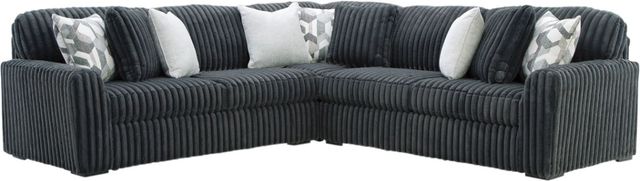 Signature Design by Ashley® Midnight-Madness 3-Piece Gunmetal L-Shape Sectional-0