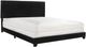 Crown Mark Erin Black Queen Upholstered Panel Bed-0