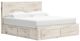 Benchcraft® Lawroy Light Natural King Panel Bed with 6-Drawer Storage-0