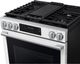 Samsung Bespoke 30" White Glass Smart Slide-In Gas Range with True Convection-3