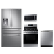 Samsung 4 Piece Kitchen Package-Stainless Steel-0