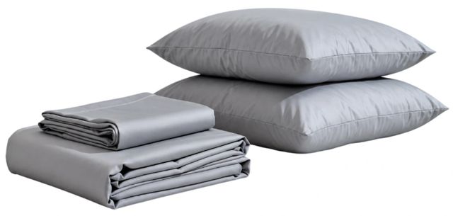 Puffy Signature Polar Gray Full Sheet Set-0
