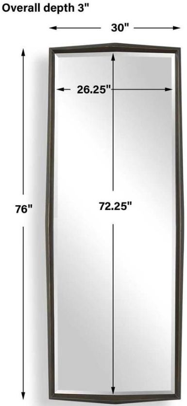 Uttermost® On Point Dark Bronze Full Length Mirror-2