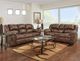 Affordable Furniture 1000 Telluride Cafe Manual Reclining Loveseat with Console-1
