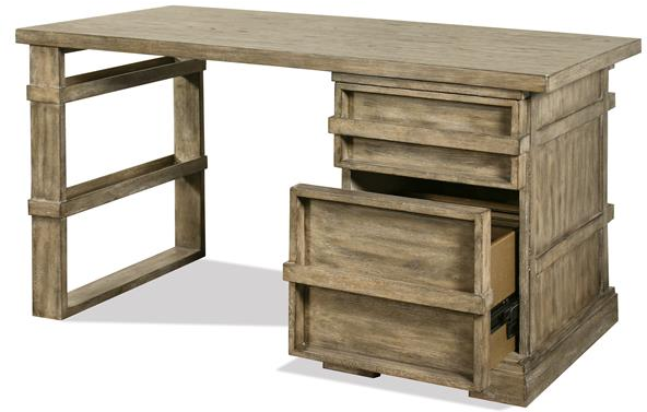Riverside Furniture Milton Park Primitive Silk Writing Desk Top and Base-2