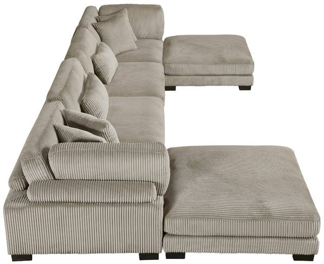 Homelegance® Traverse 6-Piece Taupe Modular Sectional with 2-Ottoman-2