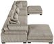 Homelegance® Traverse 6-Piece Taupe Modular Sectional with 2-Ottoman-2