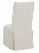 Fairfield® Customizable Entree Dining Concave Tall Back Skirted Dining Chair with Tobacco Legs and Buttons-3