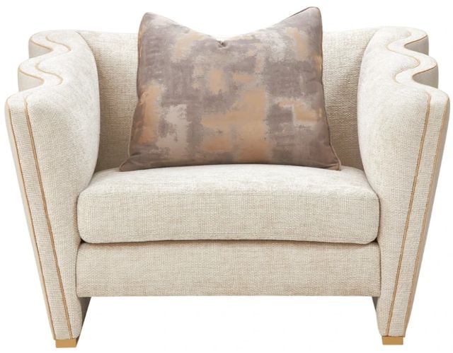 Michael Amini® La Terrazza Cappucino/Light Champagne Matching Chair-1